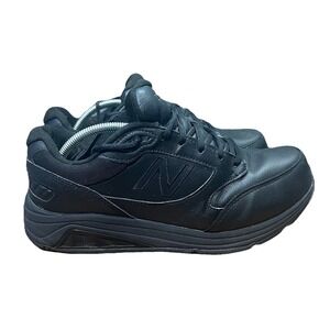 New Balance 928BK3 Triple Black Leather Sneaker Shoes Men Size 9.5 4E NO INSOLES